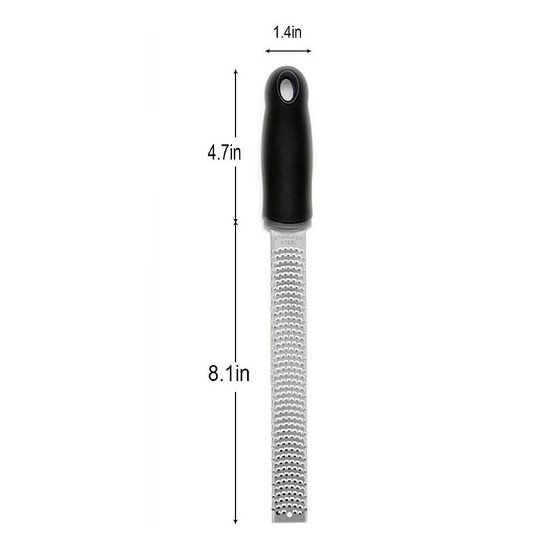 Lemon Zester & Cheese Grater - Parmesan Cheese, Lime, Ginger, Garlic, Chocolate, Vegetables & Fruits - Kitchen Tools