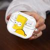 Case For Samsung Galaxy Buds 3Pro 2 4 Pro Live 2Pro 3 FE 4Pro Clear Earphone Cases Cover With Hook Cute The S-simpsons
