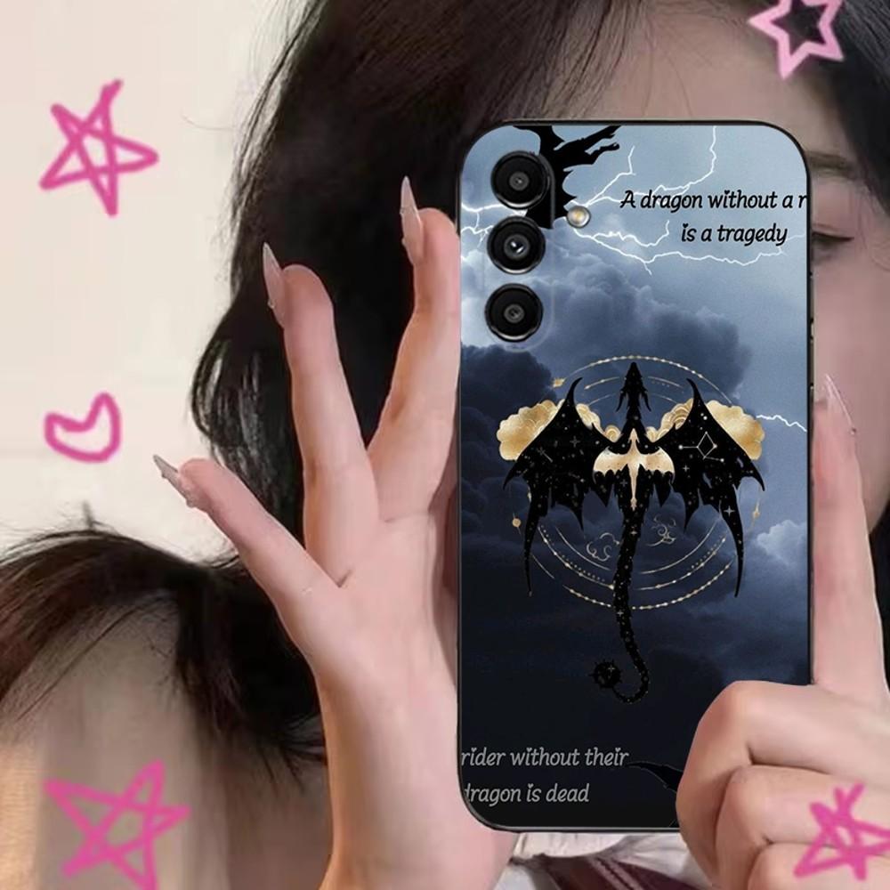 

F-Fourth W-Wing Dragon Phone Case For Samsung S24,S21,S22,S23,S30,Ultra,S20,Plus,Fe,Lite,Note,10,9,5G Black Soft Cover Samsung S235G