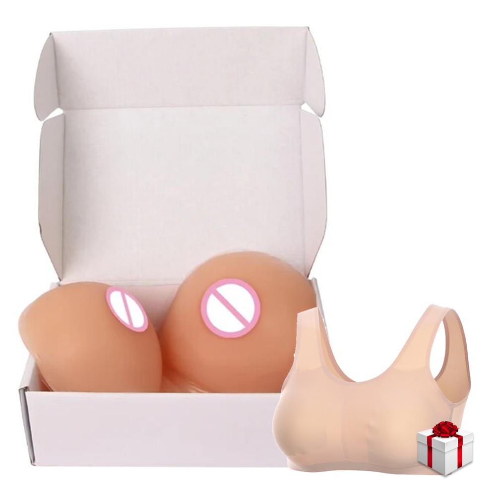 Silicone Artificial False Breast Huge Realistic Boobs Enhancer Pad Chest Shemale Transgender Crossdress Drag Queen Sissy Cosplay