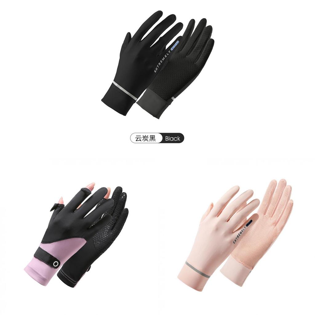 Summer Womens Breathable Uv Protection Gloves With Touch Screen For Outdoor Cycling And Sports
