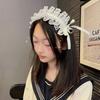 Retro Lolita Pleated Lace Headband & Hair Clip - Cute Children's Hair Accessories