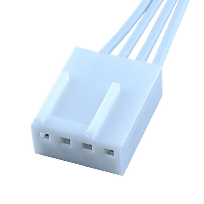 Flexible 4PIN CPU Cooling Fan Power Extension Wire Supports 3pin/4pin Fan For Large Computer Case And Complex Routing