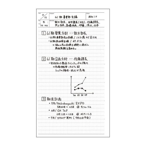 Nakabayashi Swing Logical PLANNING Notebook/A5 Slim NW-SA501-2