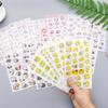 6 Sheets Cute Cartoon 3D PVC Stickers DIY Waterproof Decorative Stickers for Students Reward Diary Planner