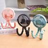 Mini Octopus Fan Baby Stroller Fan Small Folding Fans Hand Held USB Charging Bladeless Mini Silent Table Outdoor Cooler