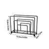 Durable Metal Tabletop Tissue Rack Decorative Elegant Paper Dispenser Minimalist Napkin Organizer for Kitchen Dining Table