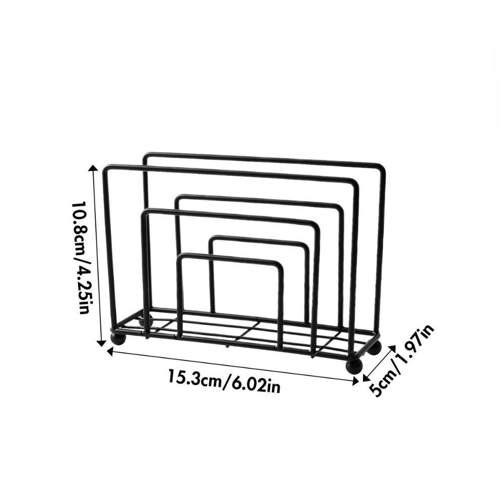 Durable Metal Tabletop Tissue Rack Decorative Elegant Paper Dispenser Minimalist Napkin Organizer for Kitchen Dining Table
