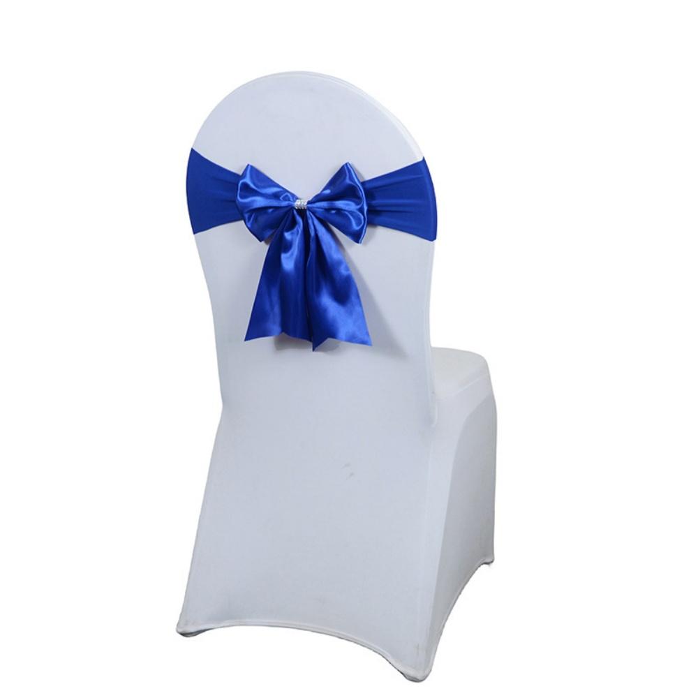 Chair Bow Ties Elegant Satin Chair Sashes Event Chair Straps Multifunctional For Events Wedding