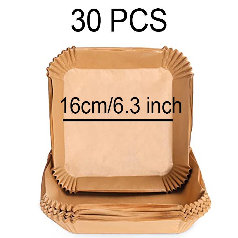 Large Air Fryer Disposable Paper Liner 23cm Non-stick Airfryer Parchment Special Baking Paper for 3-10QT Cooking/Steaming Basket