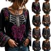 Cute Halloween Full Print Pumpkin T-Shirt for Men Women Unisex Holiday Party Top