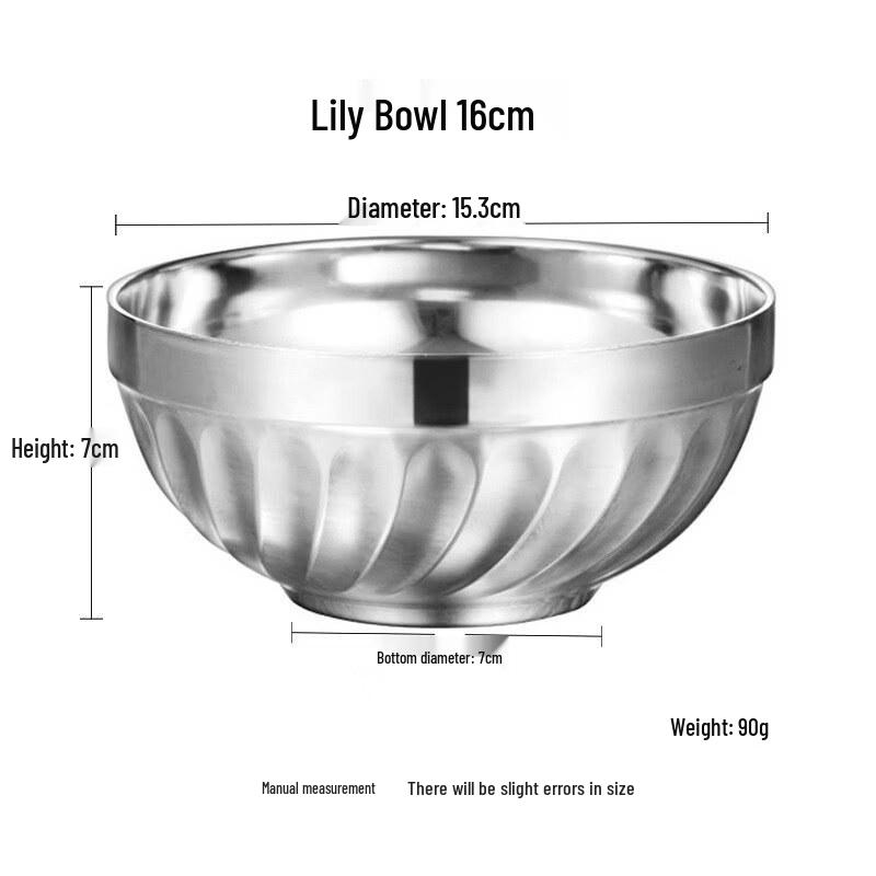 16cm Korean Style Insulated Stainless Steel Children s Bowl