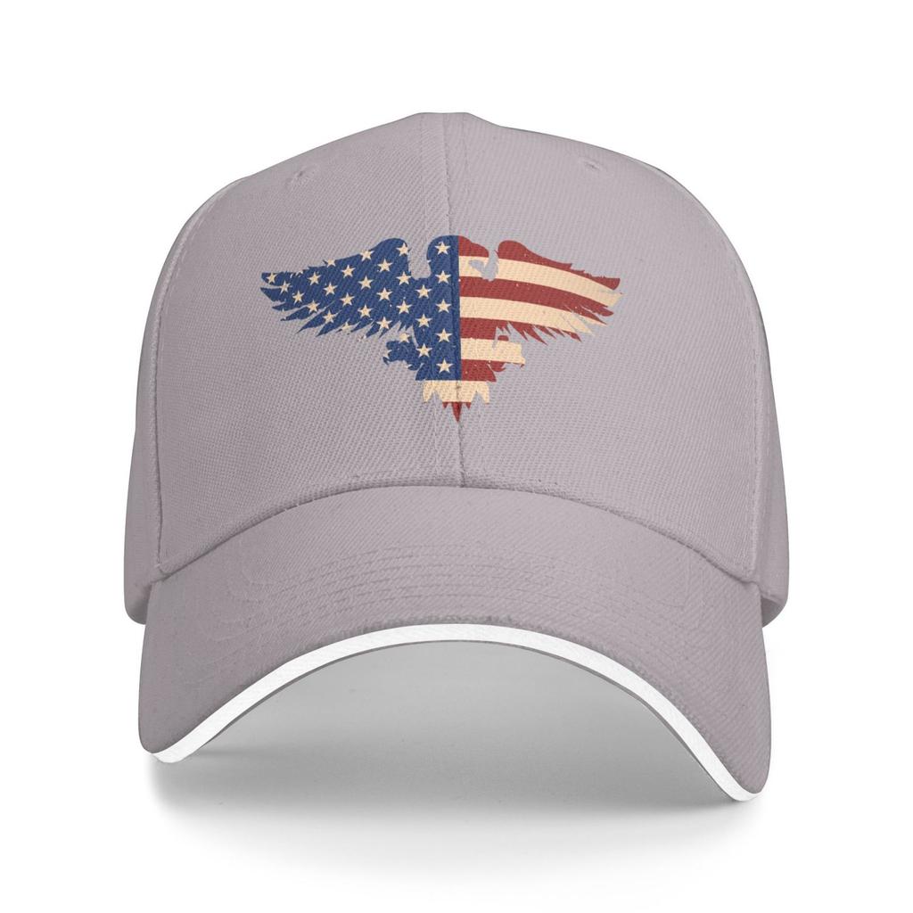 Print Baseball Caps Unisex Adjustable Sandwich Hat Vintage Outdoor Summer Travel Sun Snapback Cap