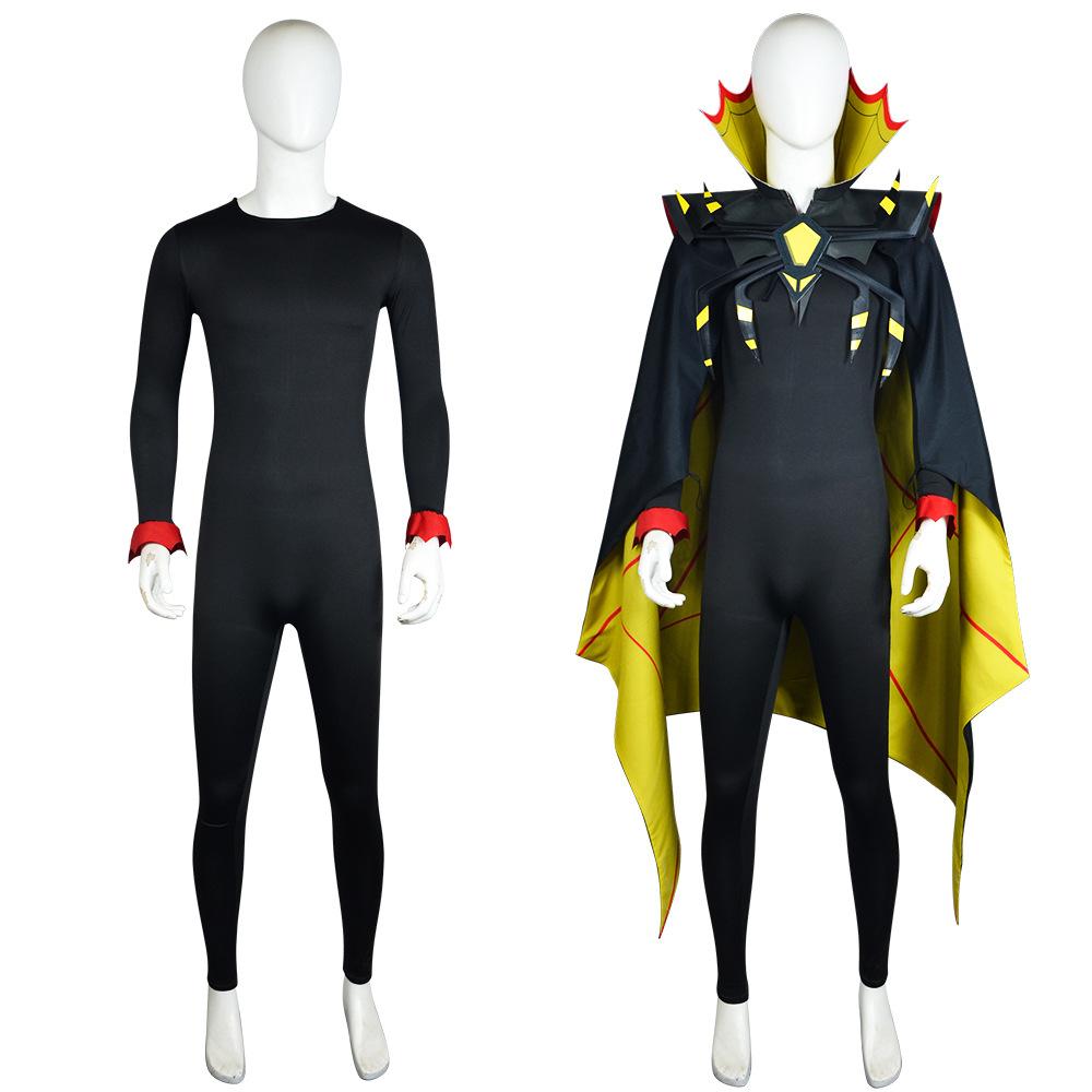 Cosplay kostým Zestial z Hazbin Hotelu, Cosplay oblečení Hříšného Pána s pláštěm na Halloween