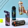 Water Bottle Summer Sports Water Cup Large Capacity Portable Student High Temperature Resistant Plastic Cup Male and Female Students Sports Pot High