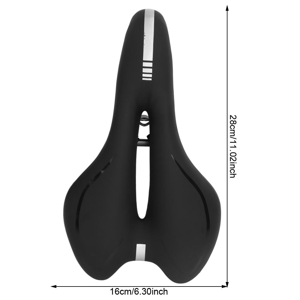 Silicone Bike Seat Hollow Comfortable Mountain Bicycle Saddle Cushion Cycling Accessories with Small Rain Cover