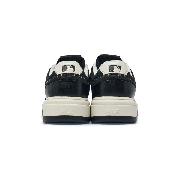 MLB New York Yankees Color Block Soft Rubber Double Lace Thick Sole Sneakers Unisex Sneakers 3ASXL116N-50BKS