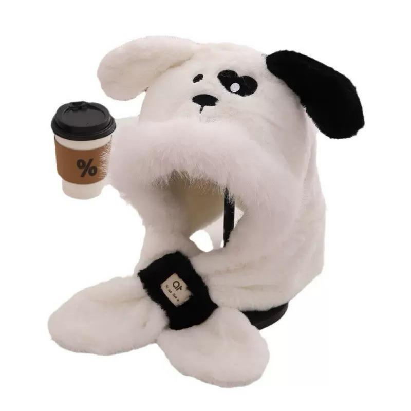 Fruit Cute Cute Puppy Plush Ear Hat Children Keep Warm In Winter Versatile Show Face Tide