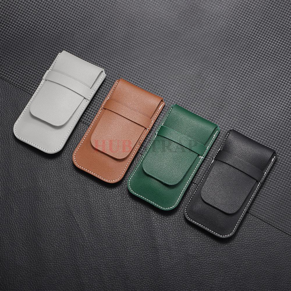 Portable Watch Bag Organizer Fashion Flip Cover Portable Watch Storage Bag Anti-Dust Gift Bags PU Cowhide Watch Case Accessories