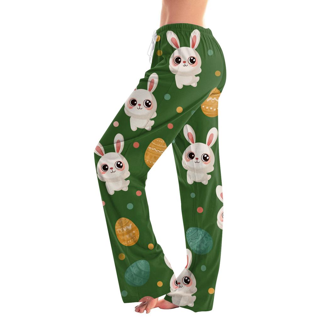 Dámské Módní Volné Ležérní Tištěné Ležérní Kalhoty