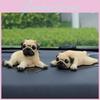 Resin Animal Pug Craft Small Dog Ornament For Party And Holiday Gift Ideas