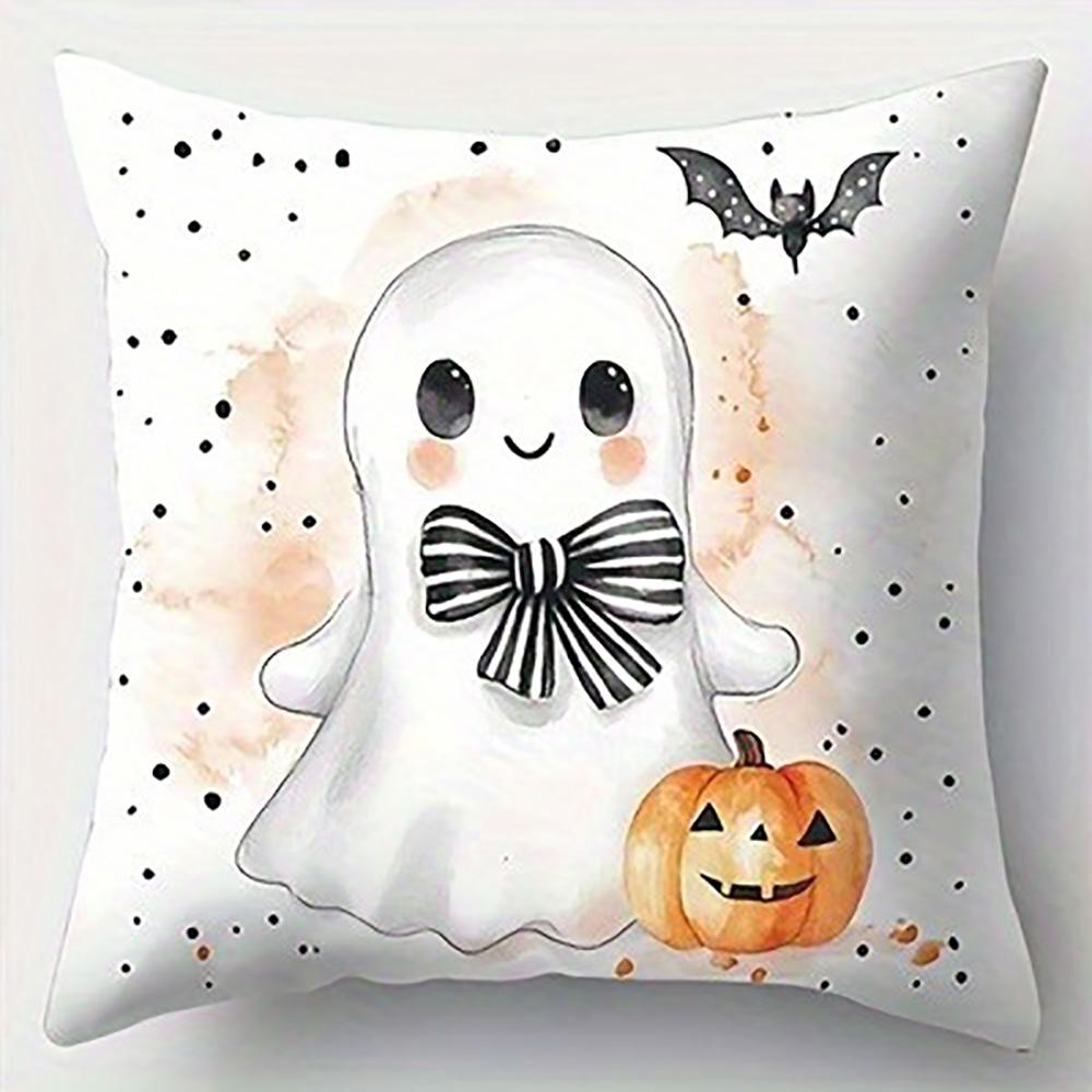 Pumpkin with Bowknot on PillowcaseSuitable for living room bedroom sofa decorative cushion cover pillow cover