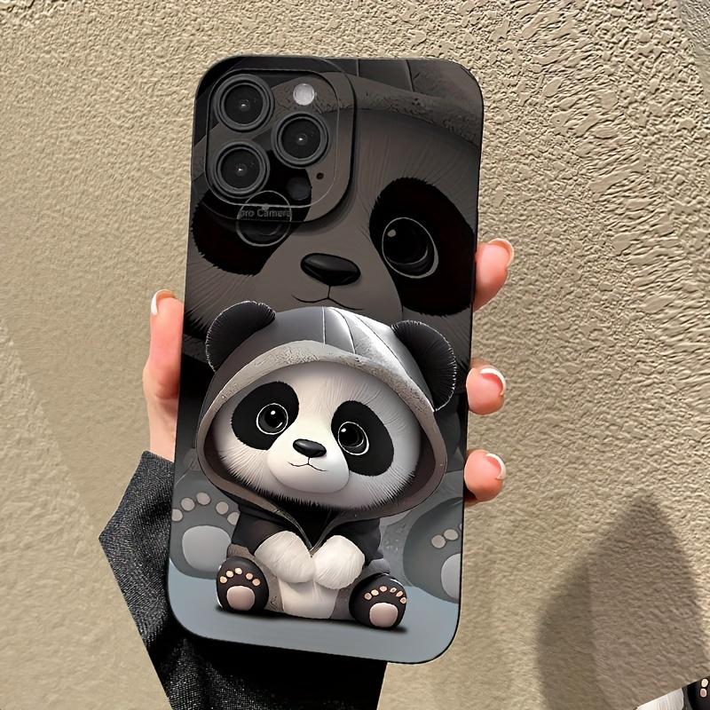 Panda graphic phone case for iPhone 15 14 13 12 11 x XR Xs SE2 SE 8 7 plus pro Max mini silicone back cover