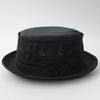 Reck Hatter Cotton Twill Pork Pie Size Black Suitable for and All Seasons Men's Hat, L, RH-320, Twill, Spring, Summer, Fall,