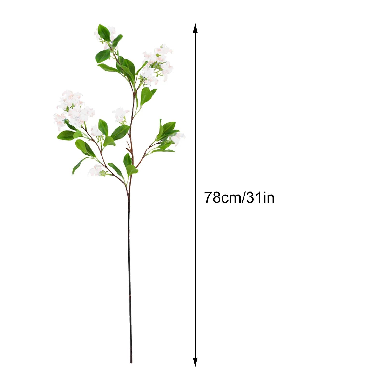 

Simulated Osmanthus Flowers with Leaves Artificial Tree Landscaping Plant Branch Restaurant Vase Flower Arrangement Wedding Home рожевий