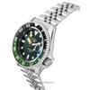 Seiko 5 Sports SKX GMT Stainless Steel Green Dial Automatic SSK035K1 100M Men's Watch