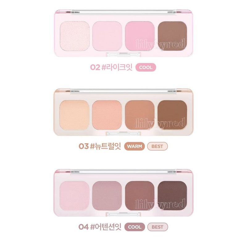 lilybyred - Mood It Palette NEW - 4 Types