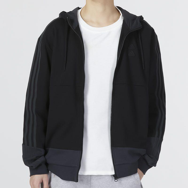 Adidas Jackets Men's Black Hooded Moderate Other IA6962
