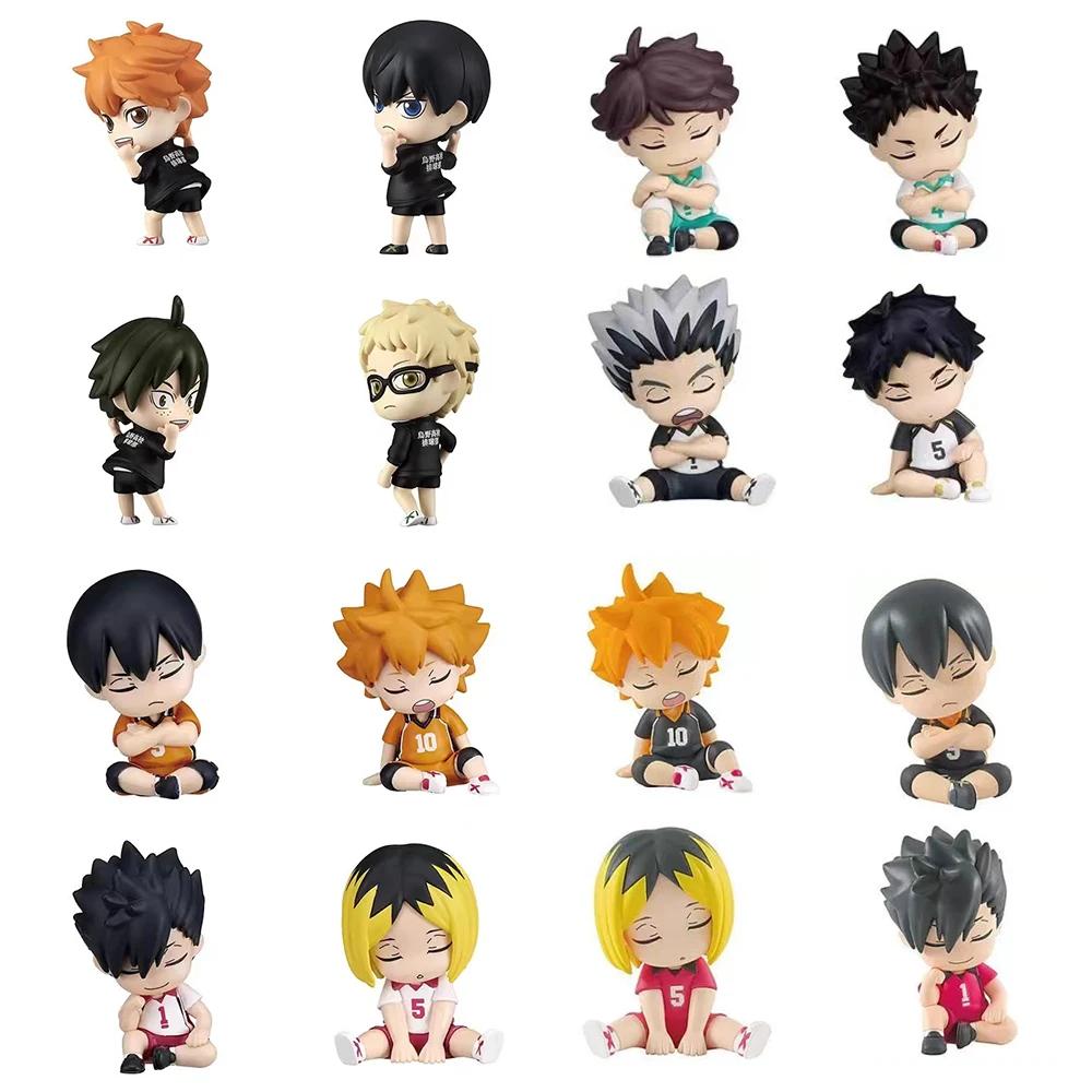 Genuine Gacha Haikyuu Shoulder To Shoulder Sitting Figure Shoyo Hinata Tobio Kageyama Action Figure Toys