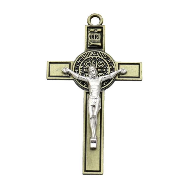 

Exquisites Holy Charm Cross Pendants Metal Cross Pendants Unique Pattern,Suitable for Christian Faith, Gift Enthusiasts