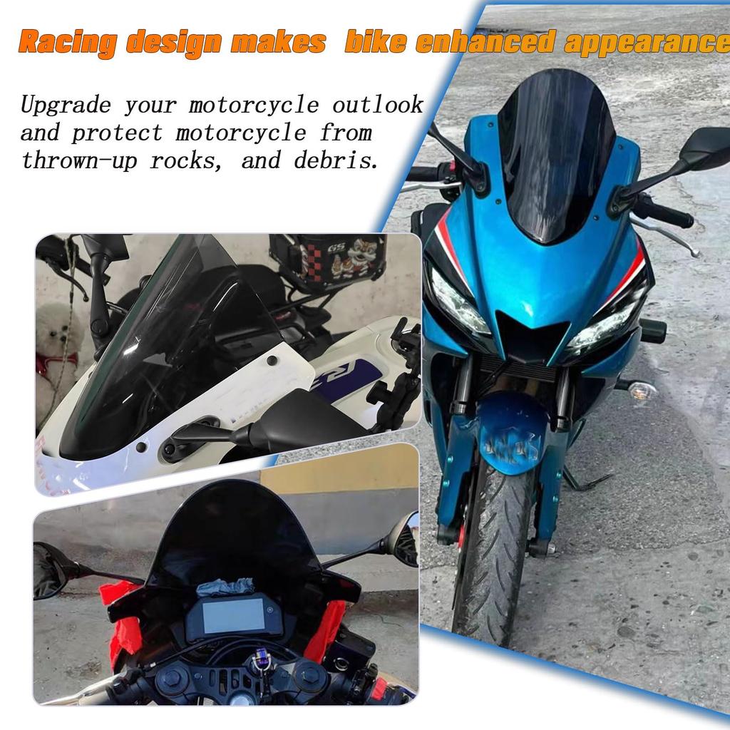 Midimttop Motocyklový štítok Vzduchový štítok Prekrytie pre Yamaha YZF R3 YZFR25