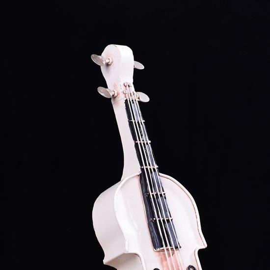 41 Cm White Viola Violin Model Decorative Musical Instrument Replica for Home Decor, Perfect Gift for Music Lovers, Teachers, and Students