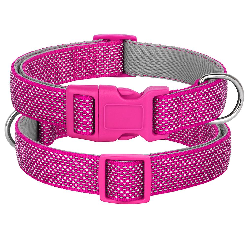 Reflektierendes Nylon Hundehalsband Leichtgewicht Welpen Katzenhalsbänder Nachtsichere Halsbänder für kleine, mittelgroße, große Hunde, Katzen, Chihuahua, Mops