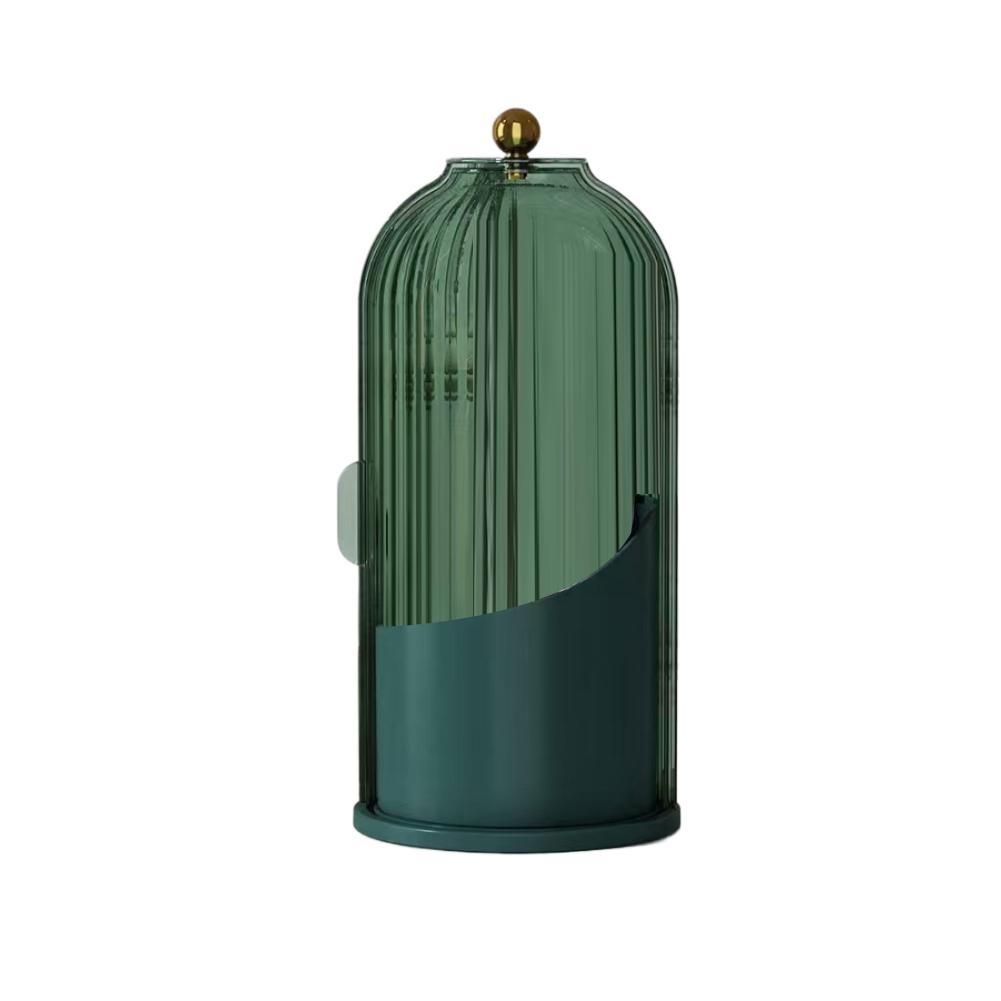 360° rotary makeup brush holder with cover Luxury cosmetics lipstick eyebrow pencil holder eye shadow storage box