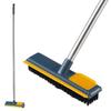 Floor Scrub Brush Long Handle Windows Squeegee Brush Stiff Bristle for Bathroom Kitchen Floor Crevice Cleaning Tool