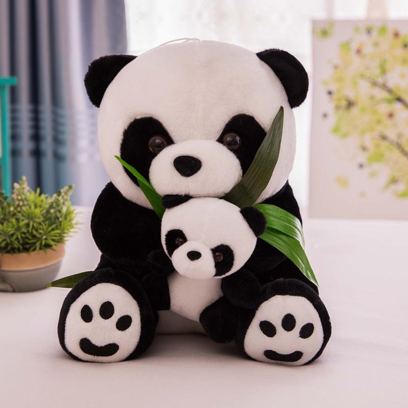 Panda Doll Plush Toy National Treasure Simulation Red Panda Doll Small Pendant Rag Doll Children'S Birthday Gift