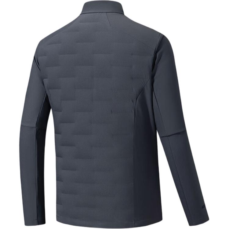 Anta Champion All-Weather Series Solid Color Zipper Stand Collar Warm Jacket Men jackets 152540619-5