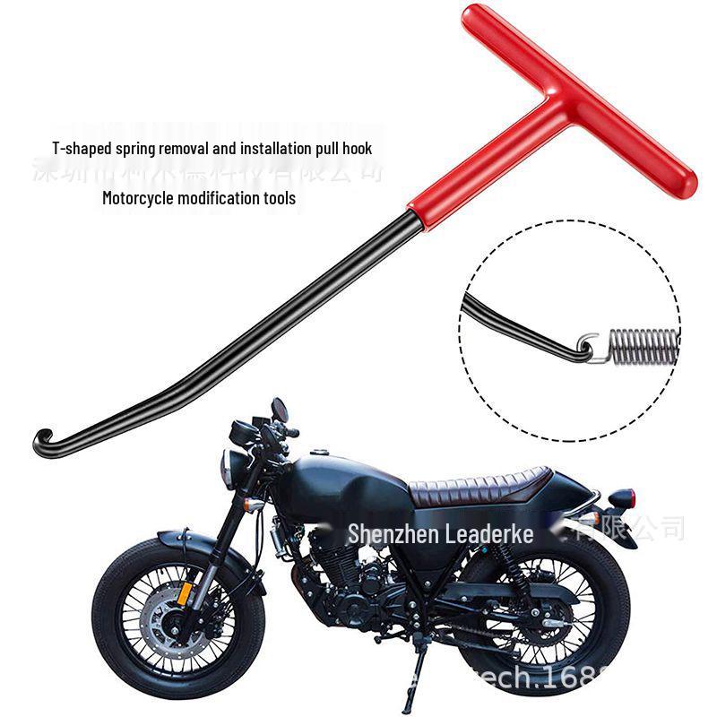 T-förmiger Auspufffederspanner für die Motorradwartung