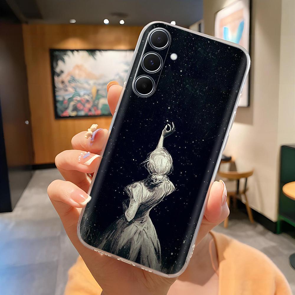 6.7" For Samsung A36 SM-A366E Case Painted Pattern Soft Clear Silicone TPU Cover on For Samsung Galaxy A36 5G A366 Cases Fundas