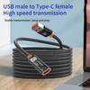 Charging Cable 5Gbps Data Transfer Extension Cord USB to Type C Cord for 15 14 13 12 S20 S20+ Phone Tablet