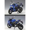 Model motocyklu ze slitiny 1/18 Welly Suzuki GSX S1000F z lehké slitiny Odlitky z kovu Auta na hraní Model motocyklu Vysoká simulační kolekce Dětské dárky