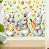 Easter Bunny Carnival Window Clings 2026 - New Style Stickers for Bedroom, Glass Cabinets, and Windows