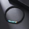 Vintage Handmade Beaded Skull Bracelet For Men Wooden Coconut Shell Beaded Bracelet Jewelry