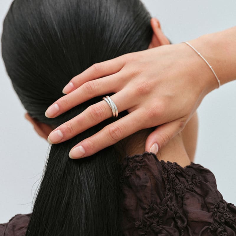 Another Layer Triple Band Ring (silver925)