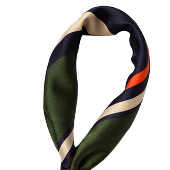 Scarf Stylish Elegant Stripe Pattern Fashion Neckerchief for Wedding