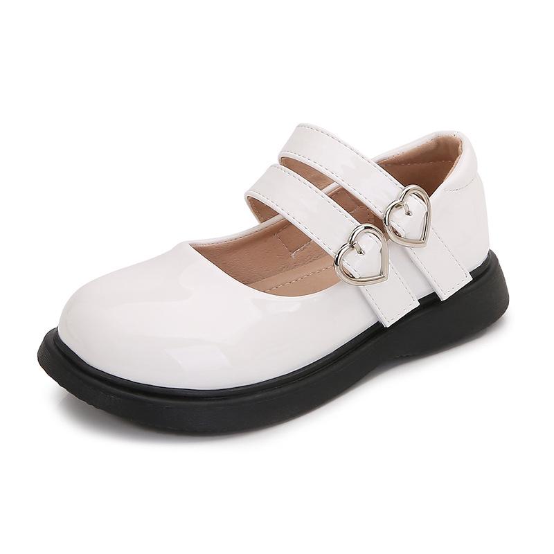 

Girls leather shoes, new spring and autumn models, little girls loafers, soft-soled shoes, children s performance shoes, kids flat shoes 39 білий